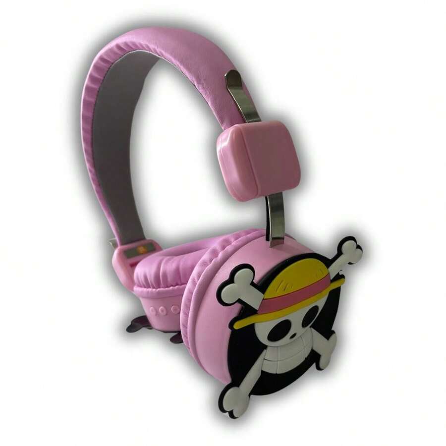 AUDIFONOS BLUETTOTH DEL ANIME ONEPIECE - Negro - Ver 1