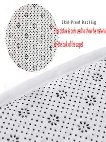 1pc Black Cat Pattern Flannel Anti-Slip Rug - Multicolor - View 9