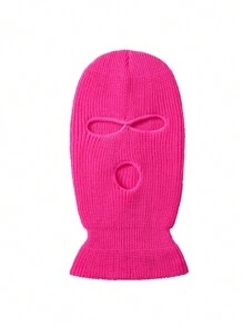 1buc tricot hip hop la modă unisex cu 3 găuri, pălărie caldă de iarnă pentru uzura zilnică Halloween craniu schelet