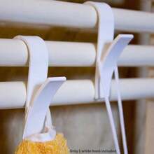 1pc Towel Hook Hanger For Radiator Hanging, Bathroom Towel Hook, Clothes Drying Rack, Bathroom Accessories Hanging Drying Rack For Clothes - White - View 1