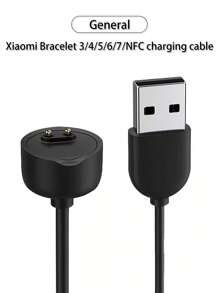1 pieza Cable de carga y adaptador de carga compatible con Mi Band 9/8/7/6/5, Mi Band 9 Pro, 8 Pro, Redmi Band 2, 3, Redmi Watch 5, 4