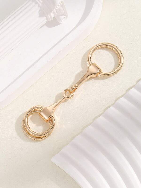 1pc Anillo De Bufanda Con Hebilla De Caballo De Doble Uso De Gama Alta Para Mujer, Hebilla De Broche De Bufanda De Lujo, Hebilla De Herradura Versátil Para Accesorio De Bufanda De Fiesta Y Banquete