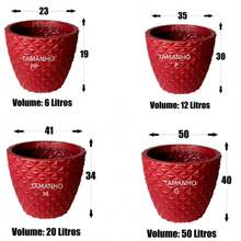 Flower Pots & Planters - Red - View 4