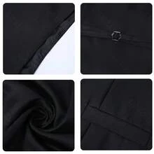 Men Waistcoats - 灰色 - 查看 4