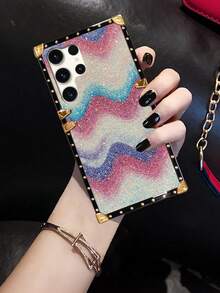 1 Ốp điện thoại chống rơi thương hiệu thời trang hình vuông lấp lánh Tương thích với iPhone 12Promax - Nhiều màu - Xem 6