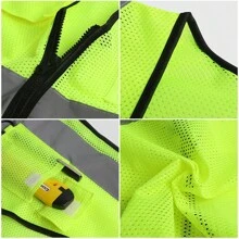 Phản chiếu An toàn Áo vest Đối với Xây dựng Công nhân
工人 , Công nhân
工人 , Giao thông An toàn , Đêm Thời gian Chiếu sáng Đèn huỳnh quang Quần áo - màu xanh lá - Xem 3