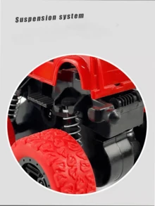 1入隨機顏色慣性四驅越野車玩具,3入卡通彩色四驅越野慣性教育玩具車,聖誕萬聖感恩生日派對禮物 - 紅色 - 查看 6