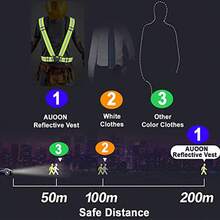 Reflective Vest With High Visibility Weaving Tape, Elastic, Night Running Riding Safety Vest - Green - View 4