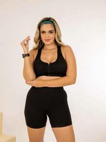 Women Sports Sets - 黑色 - 查看 4