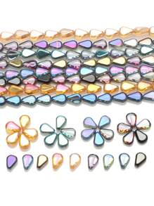 30 顆 8*11 毫米刻面水晶玻璃淚滴珠,帶有中孔,電鍍顏色,適合 Diy 珠寶製作,如項鍊、手鍊、耳環等。 - 8*11mm瓜子 - 查看 2