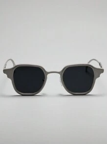 1 Pair Unisex Metal Small Frame Square Personalized Fashion Decorative Casual Glasses