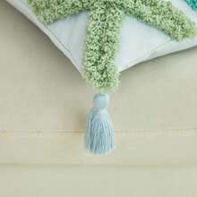 菱形裝飾枕套（不含內心） - 藍色 - 查看 5