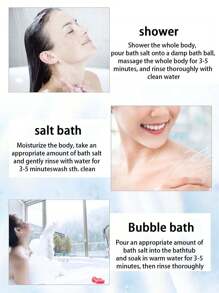 1包牛奶浴鹽 & 海鹽浴鹽泡腳 & 身體,去角質,美白肌膚,清潔,沐浴工具