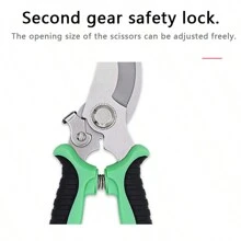 1pc Garden Pruning Shears, Stainless Steel Fruit Tree Pruner, Multifunctional Branches Scissor, Anti-Slip, Labor-Saving, Hand-Held Trimmer, Horticultural Tools,Garden Tools, Gardening Tools For Garden - Green - View 7