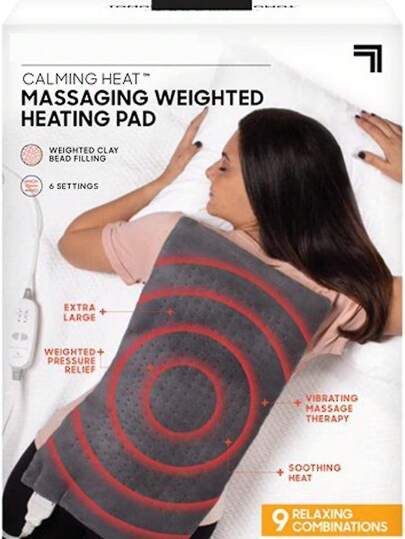 Almohadilla térmica para aliviar el dolor de espalda, almohadillas térmicas eléctricas para calambres con apagado automático, almohadilla térmica para cuello, hombros, rodilla