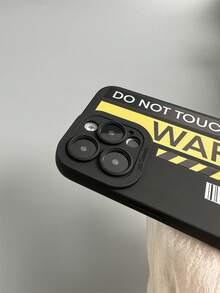 1pc Black Angel Eye Tpu Painted English Letter Pattern Phone Case Compatible With IPhone Models - Multicolor - View 4