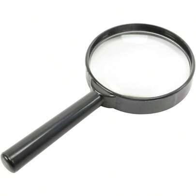 1/2pcs Portable Small Magnifying Glass Handheld HD Elderly Reading 6x Amplifier Small Scientific Observation