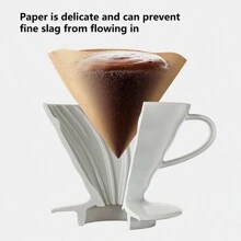100 st/förpackning Naturligt brunt kaffefilter i strutform Engångspapperskaffefilter för droppkaffebryggare och kaffemaskiner Skolmaterial Tillbaka till skolan - Brun - Visa 7