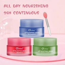 Night Moisturizing Lip Mask, Jelly Lip Balm, Water Moisturizing, Anti-Cracking, Lip Care Product - Green - View 9