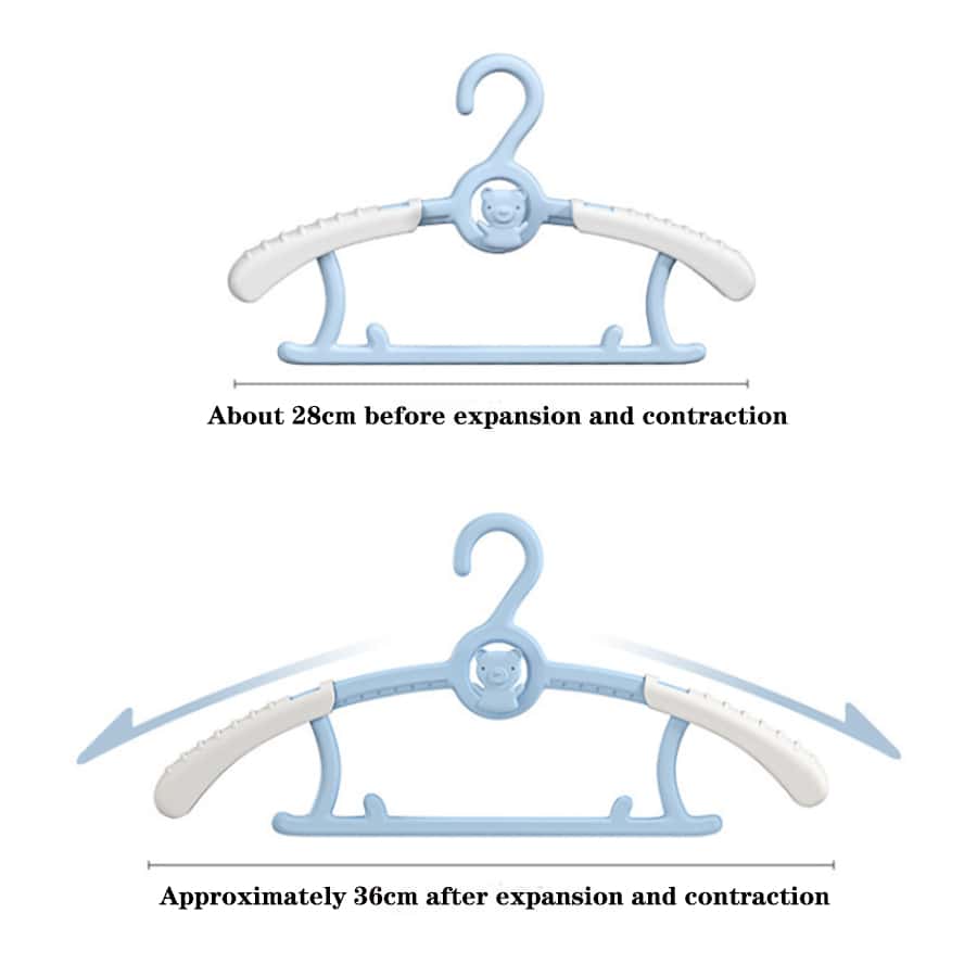 10pcs Children's Clothes Hangers With Multiple Functions; Extensible