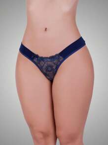Women Thongs - Màu xanh hải quân - Xem 1