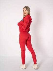 Conjunto Pants Deportivo Para Dama - Rojo - Ver 3