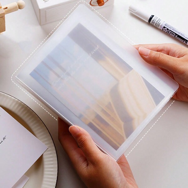 1pc A6 Size Pocket Style Storage Photo Album With 40 Pages, Mini And Lovely Back To School