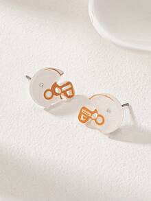 1 Pair Acrylic Sporty Rugby Football Player Helmet Team Spirit Color Game Day Stud Earring For Women - Helmet - View 11