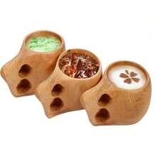 1 件簡約天然木質咖啡杯,可愛茶杯,適合夏季和冬季飲品,生日禮物 - 紅木色 - 查看 4