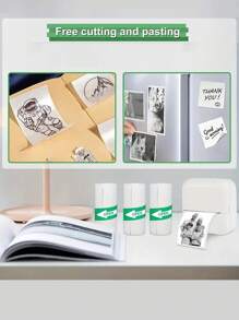 White Non-Sticky Printer Paper For Mini Printer - White - View 5