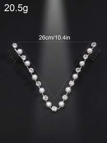 Stonefans Luxury V Shape Comb Wedding Tiara Accessories Elegant Girls Party Bridal Comb Jewelry Women Gifts - Silver - View 3