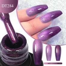 12pcs/Set Temperature Changing Gel Nail Polish Set, Winter Color Changing Semi-Permanent Nail Polish, Removable UV/LED Lamp, Long-Lasting Nail Gel Polish Set - 彩色 - 查看 10