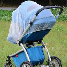 1入組嬰兒車蚊帳-適用於嬰兒車、嬰兒床、床、和便攜式迷你嬰兒床的完美蚊帳(白色) - 白色 - 查看 6