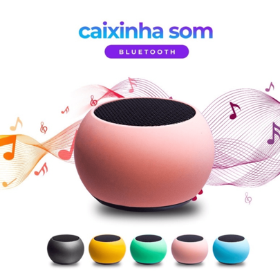 Mini Caixa de Som "Speaker 3w" Via Bluetooth Sem Fio TWS Metal Amplificada Original Envio Imediato