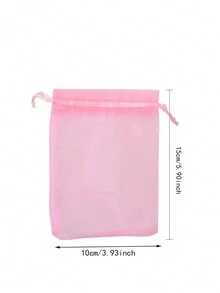 50入組絲綢絹織袋 - 混色,3.93英寸x5.90英寸(10x15cm)帶拉繩的絹綢錦緞珠寶禮品袋,婚禮派對禮物包裝用袋 - 彩色 - 查看 7