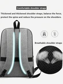 Decent Premium Backpack Functional Large Capacity Formal Backpack - Grey - View 5