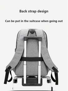 Decent Premium Backpack Functional Large Capacity Formal Backpack - Grey - View 7