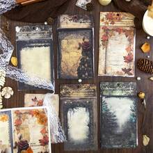 YANJI 20入組復古手帳diy裝飾植物和花卉主題背景紙,個性化拼貼材料適用於計畫和創意學校文具 - 橘色 - 查看 8