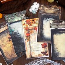 YANJI 20入組復古手帳diy裝飾植物和花卉主題背景紙,個性化拼貼材料適用於計畫和創意學校文具 - 橘色 - 查看 7