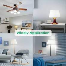 6入組a60 9w Led燈泡,明亮6000k冷白色,b22非調光插座,900流明強光,牢固塑料包覆鋁殼,適用於一般家庭照明 - 白色 - 查看 5