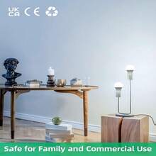 6入組a60 9w Led燈泡,明亮6000k冷白色,b22非調光插座,900流明強光,牢固塑料包覆鋁殼,適用於一般家庭照明 - 白色 - 查看 8