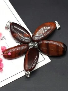 5 件/套天然石吊坠不对称形状紫水晶饰品 DIY 女士男士珠宝制作配饰日常礼物 - 1.5x2.5厘米 - 查看 16