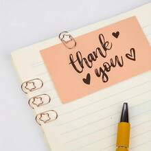 30/50/100入迷你彩色星型書籤夾,金屬防滑書針小夾用於分類和整理文件辦公學校家用 - 玫瑰金 - 查看 6