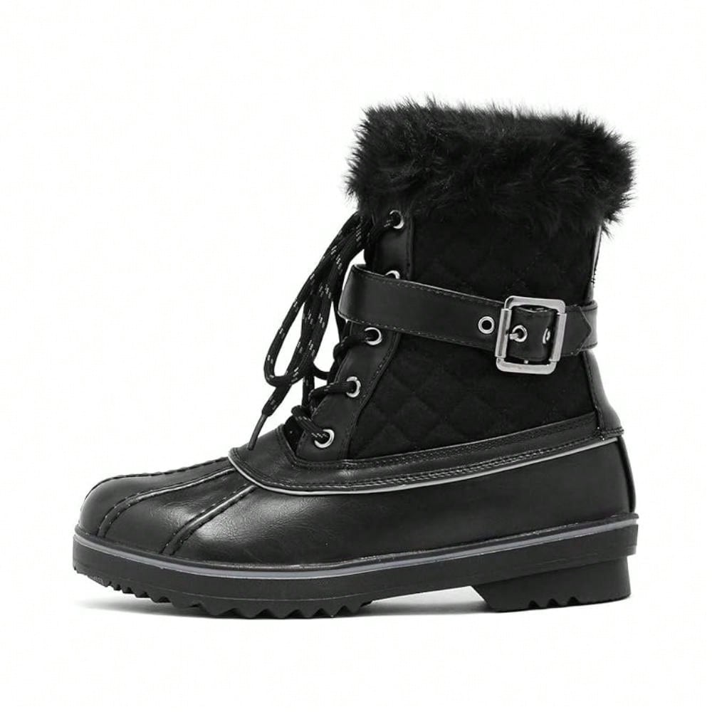 Women'S Mid Calf WaterProof Winter Snow Boots SHEIN USA
