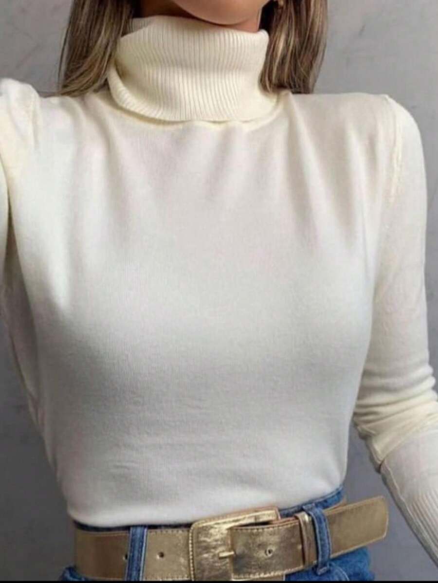 Women Knit Tops - 白色 - 查看 1