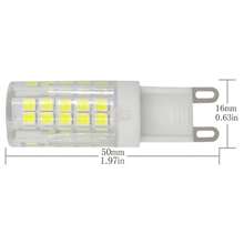 WeiXuan G9/g4 Led燈泡,暖白色3000k /白色6000k,5w,360°照射角度,不可調光,無閃爍,雙插g9 / G4燈座,適用於吊燈家居照明(10入裝) - 白色 - 查看 7
