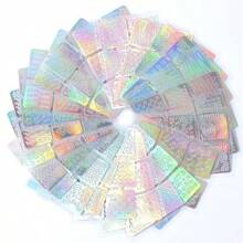 12/24張混合激光切割貼紙,美甲印花板套裝,美甲空心貼紙,美甲版模板,美甲印花指甲油模板,美甲板套裝 - 彩色 - 查看 4