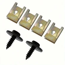 40pcs U-Clip Self-Tapping Screw For Car Refit, Used For Fixing Mudguard, Bumper, Protecting Clip, Interior Spare Parts, With Car Fastening Disassembly Tool Kit - Multicolor - View 5