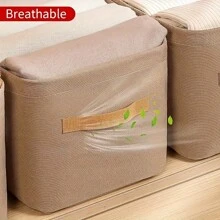 1 件可折疊收納盒,附鋼架和抽屜式設計,適合衣服/褲子/季節性服裝、衣櫃收納盒 - 卡其色 - 查看 5