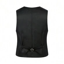 Men Waistcoats - 灰色 - 查看 3